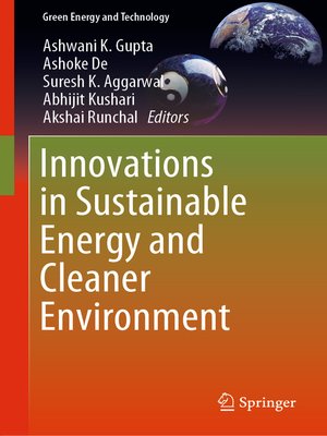 cover image of Innovations in Sustainable Energy and Cleaner Environment
